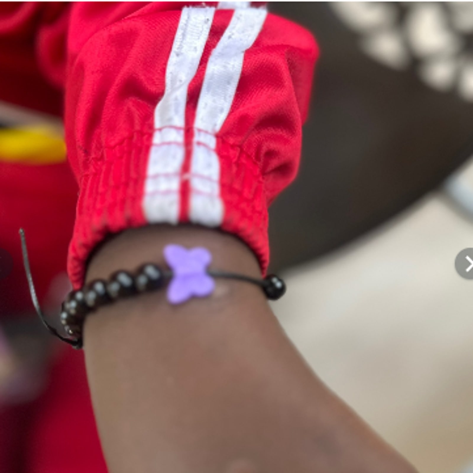 School Beadwork Club workshop — learners practising Maasai beadwork with Nasipa Beadit